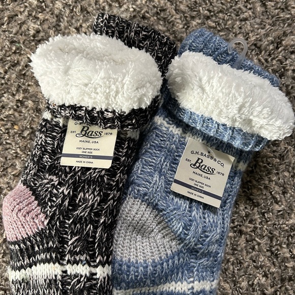 Bass Faux Fur Cozy Slipper Socks - Picture 3 of 4